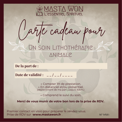 Carte-Cadeau Services MASTA WON l'Essentiel Spirituel